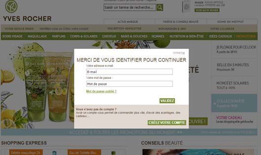 Acceso al Portal de Facturación de Yves Rocher