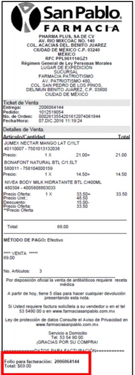¿Cómo Obtener tu Factura de Farmacia San Pablo?
