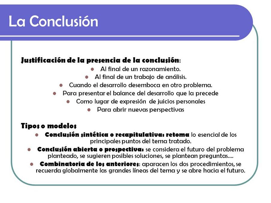 Conclusión
