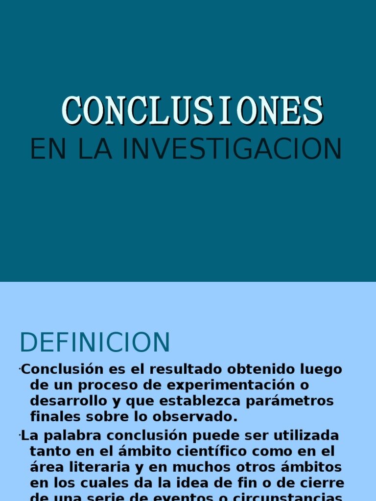 Conclusión