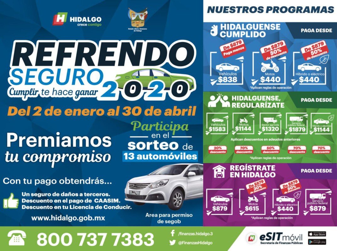 Exenciones de la Tenencia en Hidalgo