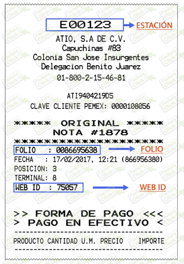 Facturación en la Estación de Servicio
