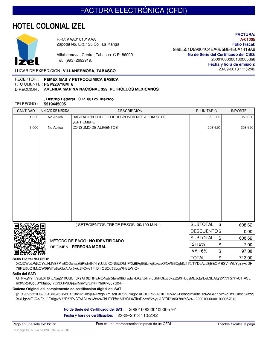 Información Fiscal Importante para la Facturación: