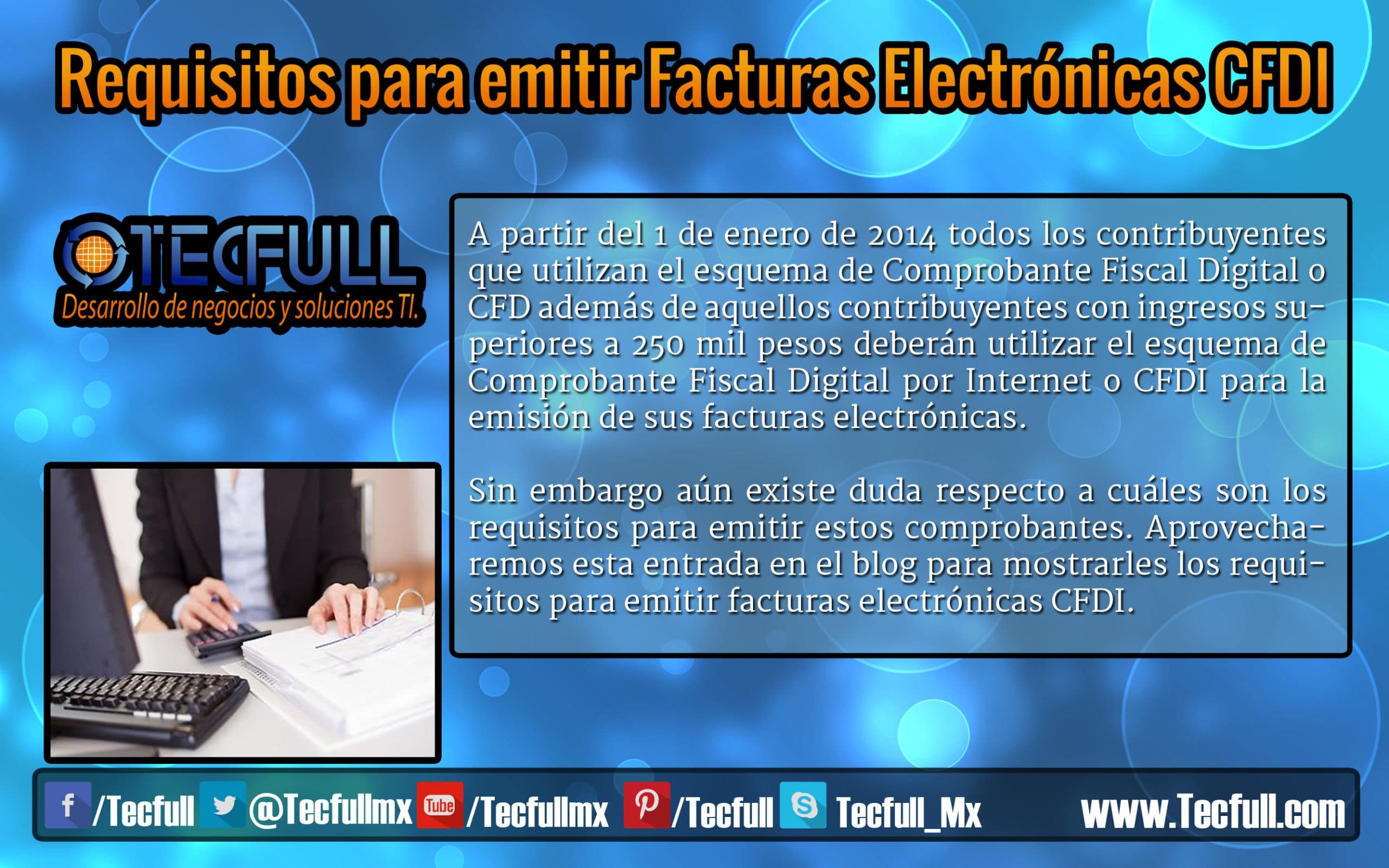 Requisitos para la Facturación